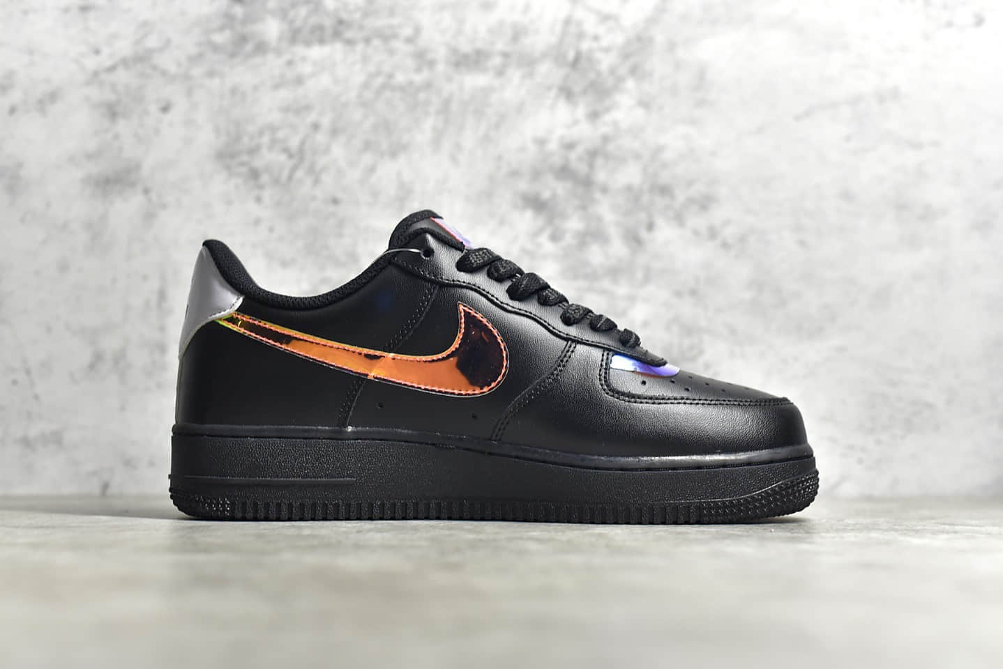 耐克空军电玩镭射像素黑色低帮nikeairforce1电玩像素镭射黑货号dc