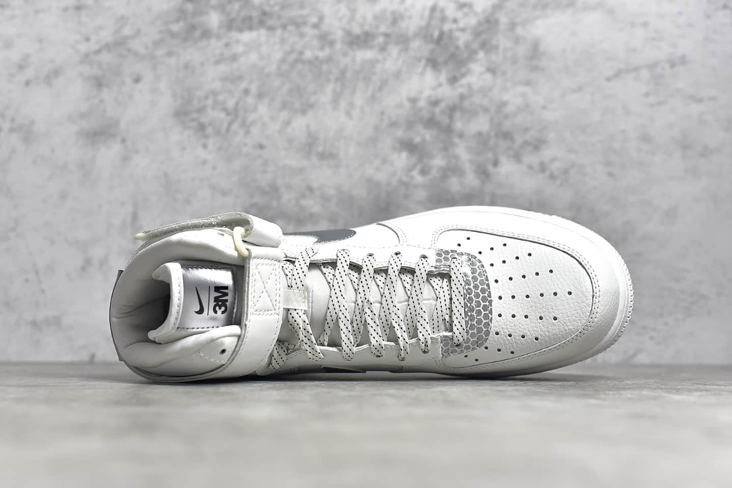 耐克空军一号3m反光公司联名高帮nikeairforce1x3m耐克空军反光高帮