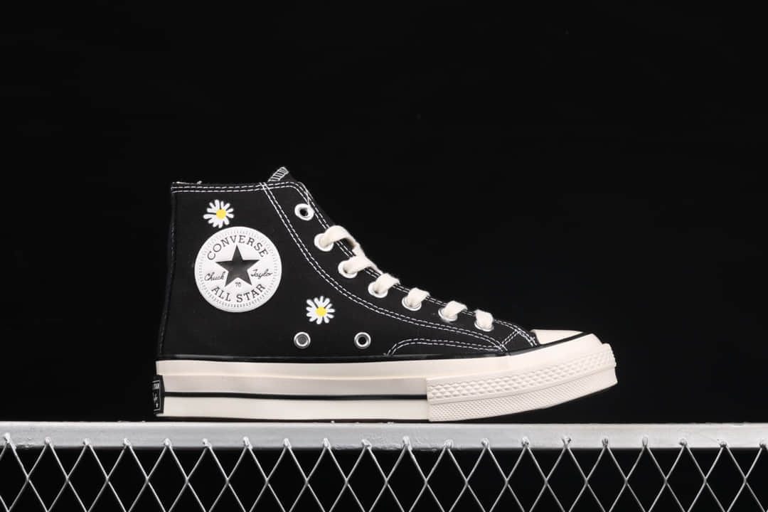 匡威小雏菊匡威1970s黑色高帮匡威小花converse1970s匡威权志龙二代小