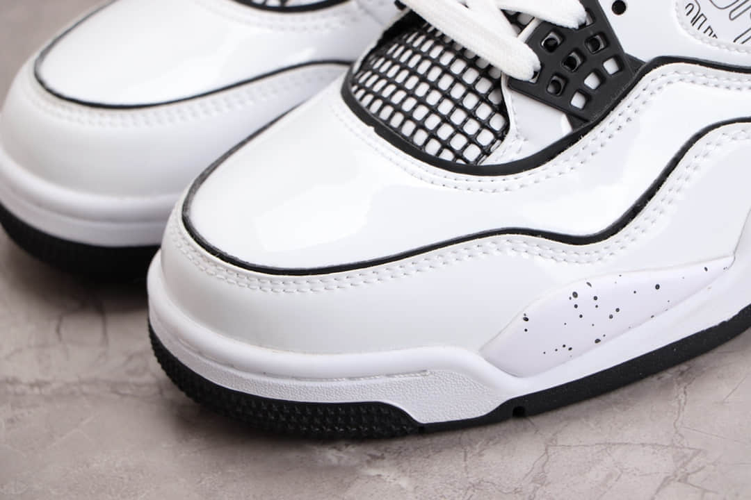 aj4黑白手绘涂鸦实战球鞋airjordan4diy莆田h12纯原版本复刻货号dc