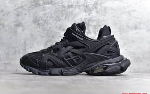 巴黎世家BALENCIAGA Track 2 Sneakers"Black"轨道2代 货号570391 W2GN1 1000