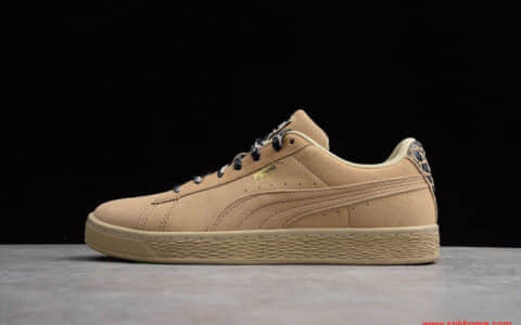 PUMA Suede Wild Ctr Wn's 小麦色豹纹休闲板鞋 货号：368308-01