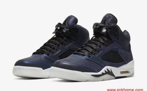 AJ5新配色 午夜蓝配色 + 全鞋面 3M 反光！全新 Air Jordan 5 本月发售！ 货号：CD2722-001