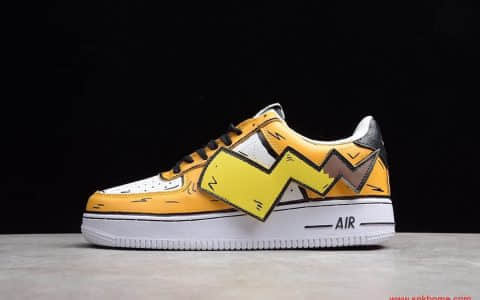 耐克空军 新款耐克联名板鞋 NIKE Air Force 1 空军一号 精灵宝可梦 货号:AO9822-100