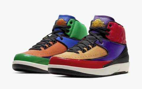 多彩鸳鸯 AJ2 本周发售！Air Jordan 2 WMNS “Multicolor”  货号：CT6244-600 