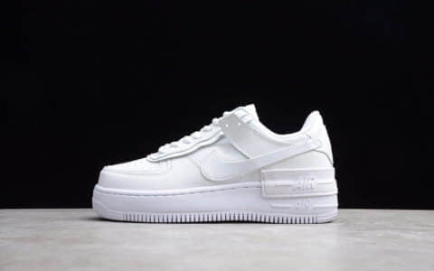 莆田公司级耐克空军实拍 纯原NIKE Air Force 1 Shadow AF1拼接 货号CI0919-101