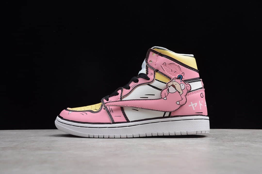 纯原AJ货源 NIKE Air jordan 1 AJ1 呆呆兽 AJ二次元联名 货号: 556298-009