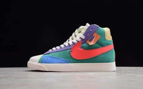 公司级耐克开拓者 耐克女神配色 NIKE Blazer MID REBEL 货号：CQ7786-561