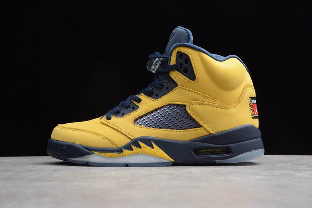 AJ5大黄蜂 莆田鞋纯原AJ实拍 Air Jordan 5 SP “Michigan” 大黄蜂 货号：CQ9541-704