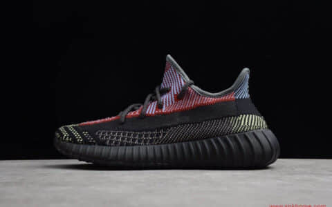 350v2OG版本巴斯夫真爆 Adidas Yeezy Boost 350 V2 'YECHEIL 椰子350v2乞丐拼接 黑红 货号FX4145