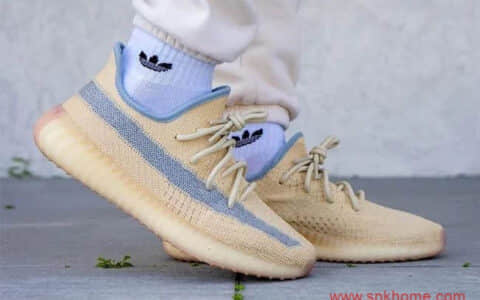 Yeezy 350 V2银河满天星！Yeezy Boost 350 V2 “Linen” 阿迪达斯350v2巴斯夫Boost 货号：FY5158