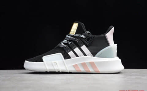 阿迪达斯跑鞋 Adidas EQT Bask ADV 黑白粉 阿迪达斯EQT跑鞋 货号：EE5044