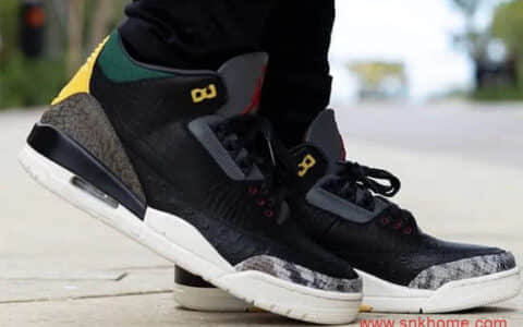 奢华版黑水泥！AJ3动物园2.0上脚图曝光！Air Jordan 3 SE “Animal Instinct”  货号：CK4344-001