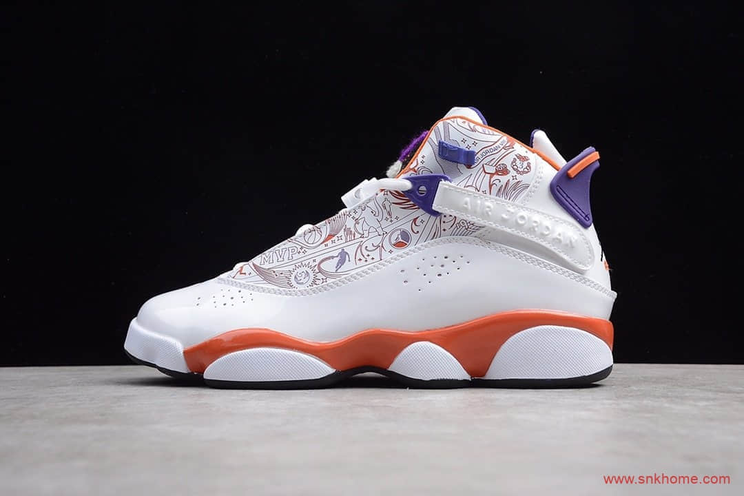 纯原OG版本 厂家实拍Air Jordan 6 RIngs PJ tucker 白蓝 AJ6六冠王 货号：322992-101