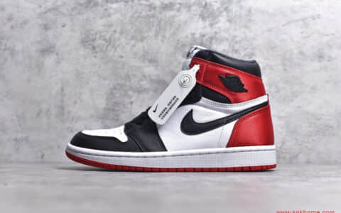 纯原AJ1红丝绸 AJ1黑脚趾 Air Jordan 1 Satin “Black Toe” 黑脚趾丝绸实拍鉴赏 货号：CD0461-016