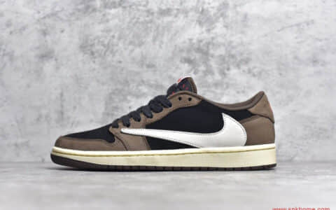 斯科特AJ1联名低帮 Travis Scott x Air Jordan 1 Low AJ1倒勾低帮 货号：CQ4277-001