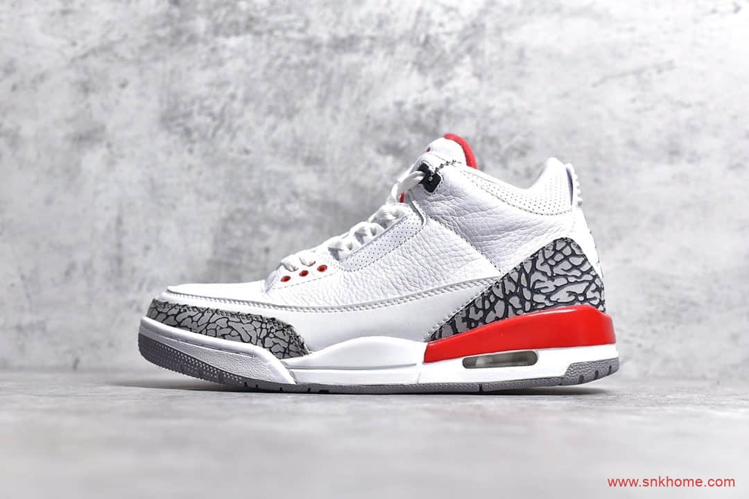 AJ3实战篮球鞋实拍 细节鉴赏 Air Jordan 3 Katrina AJ3飓风爆‌裂纹 货号 136064-116