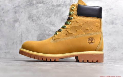 天伯伦限量款 天伯伦大黄靴 Timberland x Bape x Undefeated 天伯‎伦猿人头x不败超限‌量三‌方联‌名款