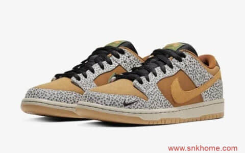 新款发售！今年最火 Dunk SB，还有 Yeezy 新鞋！Nike SB Dunk Low “Safari”发售价格 货号：CD2563-002