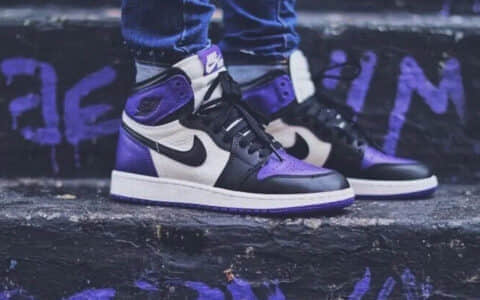 Air Jordan 1 High OG “Court Purple” AJ1紫黑脚趾发售日期渐进 AJ1OG复古经典配色 货号：555088-500