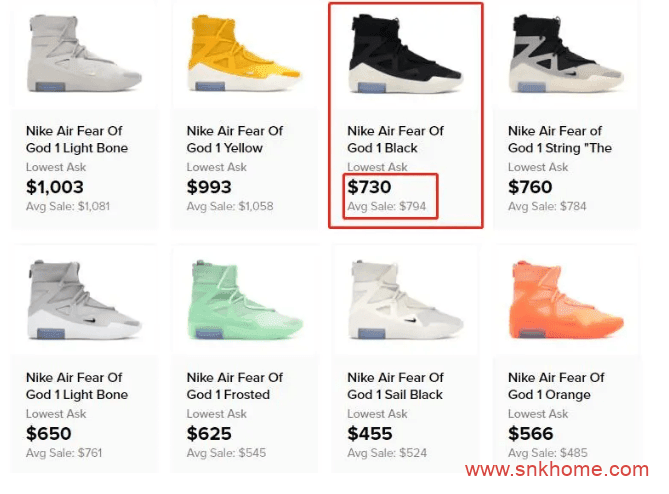 纯黑 Nike Air Fear of God 1 下月发售！耐克高街风 Nike Air Fear of God 1 “Triple Black”黑魂发售价格