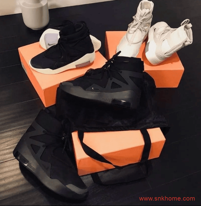 纯黑 Nike Air Fear of God 1 下月发售！耐克高街风 Nike Air Fear of God 1 “Triple Black”黑魂发售价格