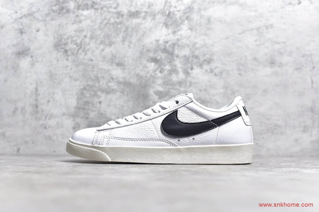 开拓者头层荔枝皮 耐克 NIKE Blazer Low PRM 开拓者 公司级开拓者板鞋 货号454471-104