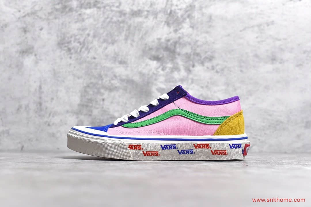 真标公司级万斯硫化滑板鞋 橡胶大底万斯 Vans Style 36 Patchwork 联名限量