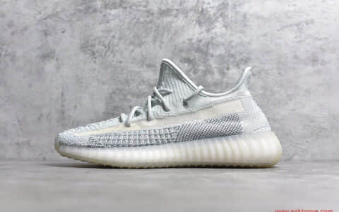 纯原OG版本巴斯夫真爆实拍 Yeezy 350V2 Cloud white 新冰蓝/泛蓝限定 椰子350V2冰蓝现货 货号FW5317