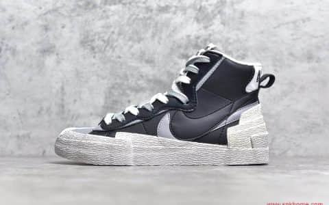 开拓者三方联名 青岛泰光耐克代工厂 纯原版本 Sacai X Nike Blazer with Dunk 开拓者结构 货号：BV0072-002