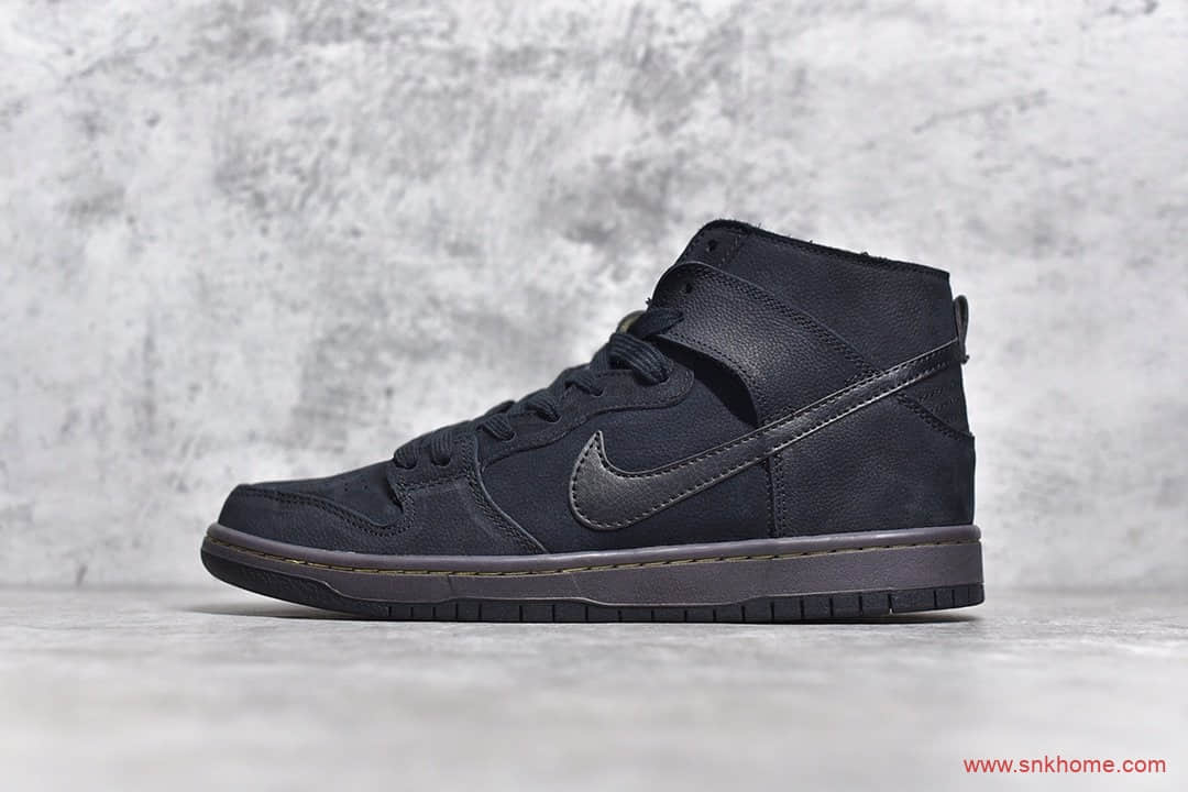 头层牛皮耐克DUNK黑魂公司级纯原版本 NIKE Zoom Dunk High Sb Decon 黑魂 毒液 货号：AR7620-002