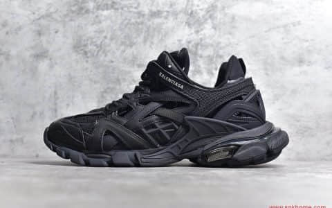 巴黎世家代工厂在哪 莆田巴黎世家纯原供应 巴黎世家BALENCIAGA Track 2 Sneakers"Black"轨道2代 货号570391 W2GN1 1000