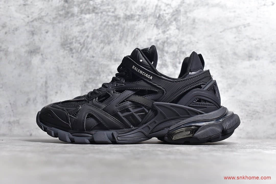 巴黎世家代工厂在哪 莆田巴黎世家纯原供应 巴黎世家BALENCIAGA Track 2 Sneakers"Black"轨道2代 货号570391 W2GN1 1000