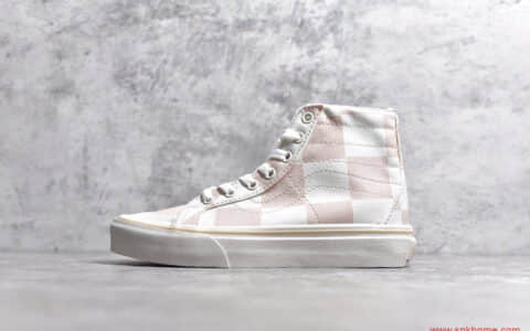 Vans Sk8-Hi 万斯复古大棋盘格高帮帆布鞋滑板鞋