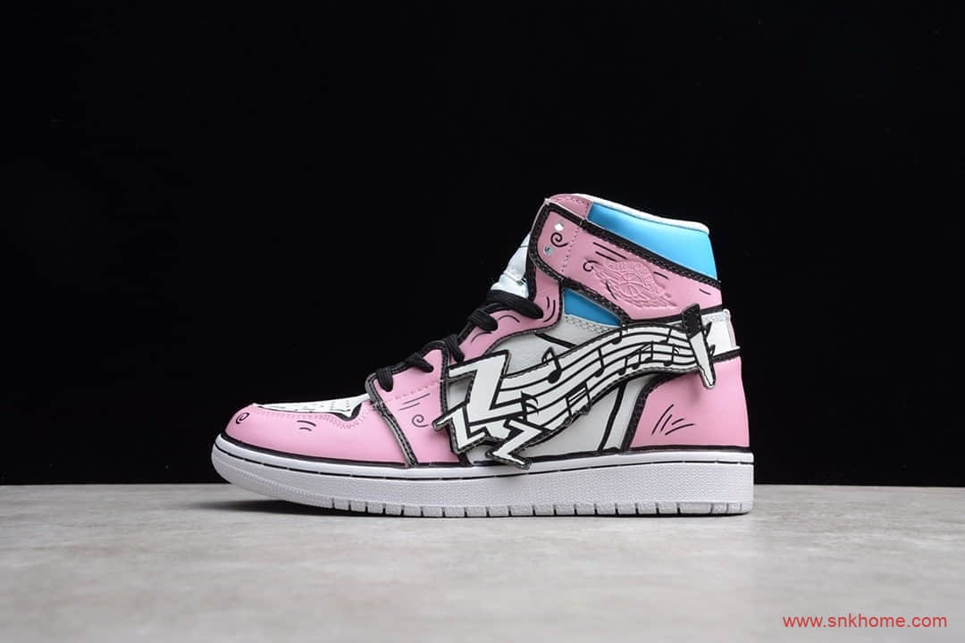 女神配色 AJ1纯原版本 AJ1神奇宝贝联名高帮 Nike AIR JORDAN 1 AJ1 正品材料定制 货号：556298-003