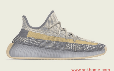 椰子350V2泼墨风格灰黄全新配色官图 Yeezy 350 V2 “Israfil”发售日期还未确定 350V2正品新配色