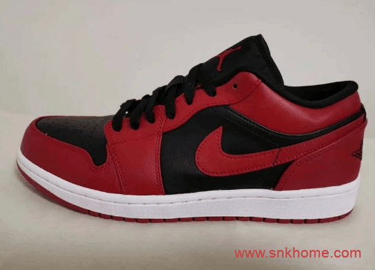 AJ1经典低帮板鞋 OG版本AJ1复古黑红脚趾 AJ1 “Varsity Red” 发售日期 AJ复古黑红低帮上脚图