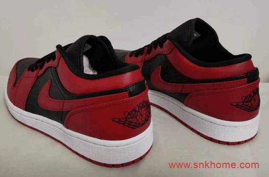 AJ1经典低帮板鞋 OG版本AJ1复古黑红脚趾 AJ1 “Varsity Red” 发售日期 AJ复古黑红低帮上脚图