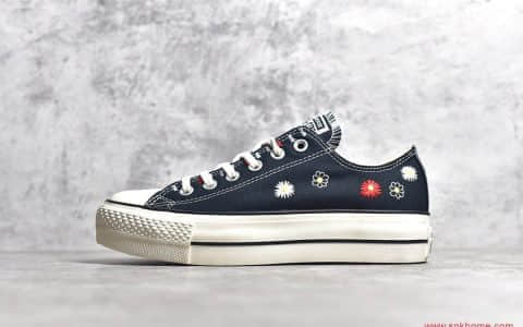 东莞大田万斯匡威硫化 Converse All Star 花卉刺绣 正确细节 支持对比 货号565793C