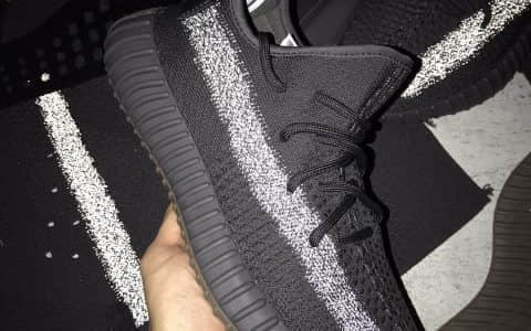 椰子350V2黑生胶拆卸测评 Adidas Yeezy Boost 350V2 黑生胶侧透银河/满天星配色 货号FY4176