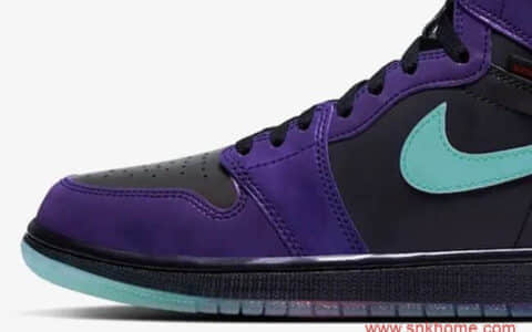 全掌Zoom Air科技 Air Jordan 1 High Zoom “Court Purple” AJ1高帮紫葡萄 货号：CT0978-005