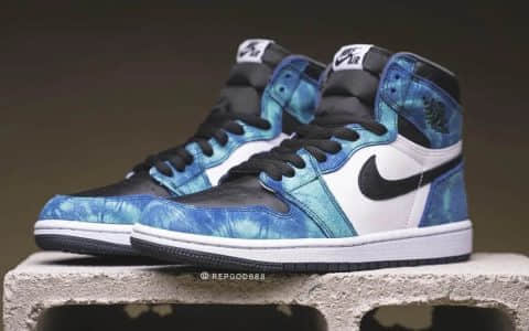 Air Jordan 1 “Tie-Dye” AJ1扎染配色发售价格 货号：CD0461-100