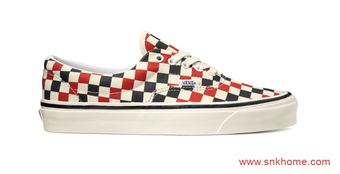 万斯棋盘格一脚蹬硫化 万斯经典安纳海姆 Vans Era 95 DX 货号VN0A2RR1X7W