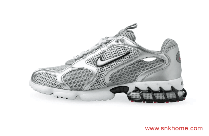 耐克Stussy联名款老爹鞋 Nike Air Zoom Spiridon Caged 2 货号：CJ1288-600（红）/CJ1288-001（银）