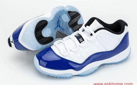 Air Jordan 11 Low “Concord”配色 AJ11真碳低帮 货号AH7860–100