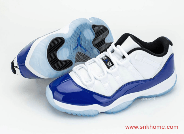 Air Jordan 11 Low “Concord”配色 AJ11真碳低帮 货号AH7860–100