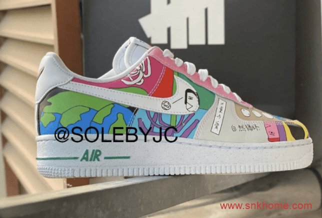 耐克空军联名款 Ruohan Wang x Air Force 1 空军一号涂鸦款