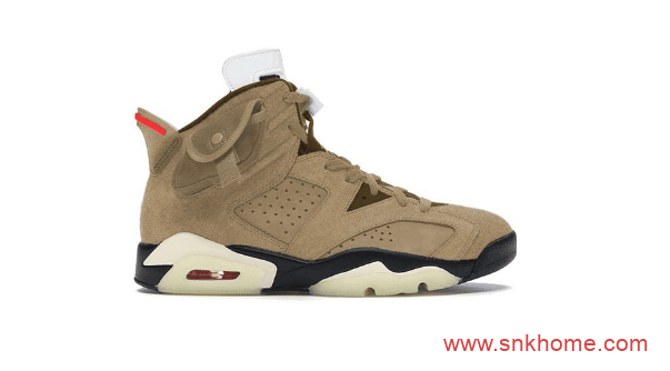 Travis Scott x Air Jordan 6 联名 AJ6口袋新配色 耐克TS联名款