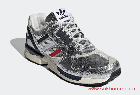 阿迪达斯联名全银色金属鞋面 Concepts x adidas ZX 9000  货号：FX9966 