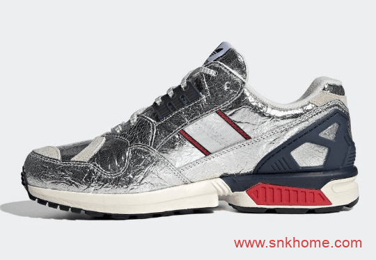 阿迪达斯联名全银色金属鞋面 Concepts x adidas ZX 9000  货号：FX9966 